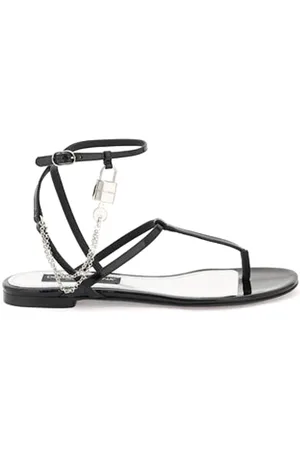 Dolce & Gabbana Flat Sandals, female, , Size: 9 US Stylish Sandals for Summer