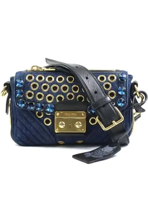 Miu Miu Pre-owned Shoulder Bags, female, , Size: ONE SIZE Pre-owned Denim shoulder-bags