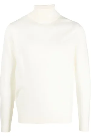Roberto Collina Turtlenecks, male, , Size: 3XL Luxurious Ecru Turtleneck Sweater