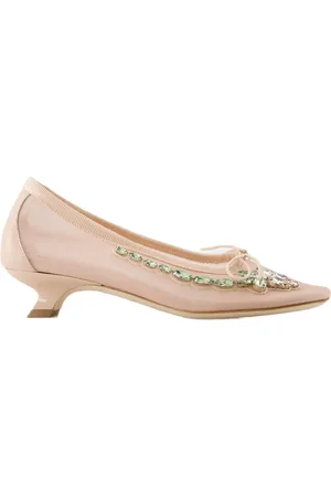 Simone Rocha Pumps, female, , Size: 6 US Mesh Court Shoes in Neutral Nude