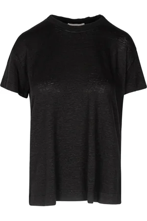 Daniele Fiesoli T-Shirts, female, , Size: L Linen T-shirt with Round Neck