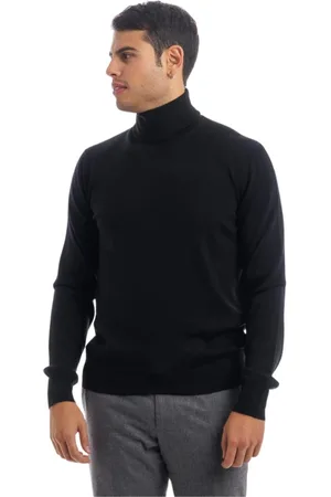 Gran Sasso Turtlenecks, male, , Size: L Merino Wool Turtleneck Sweater Ocean