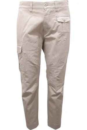 Dondup Slim-fit Trousers, male, , Size: W34 Cargo trousers in ice color