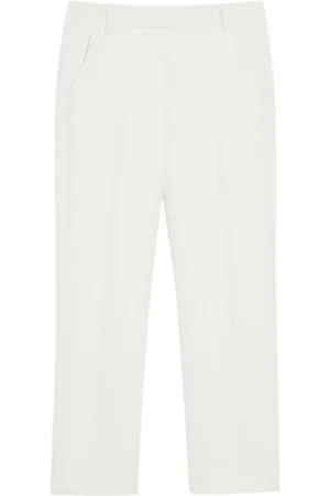 Max Mara Straight Trousers, female, , Size: S Beige Weekend Trousers Rana