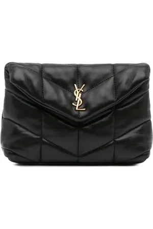 Saint Laurent Pre-owned Clutches, female, , Size: ONE SIZE Pre-owned Leather clutches