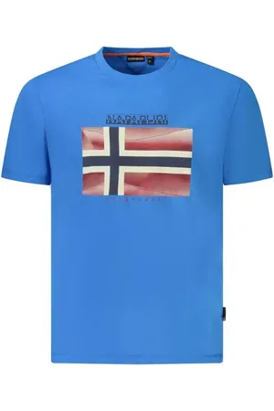 Napapijri T-Shirts, male, , Size: XL Cotton Crew Neck T-Shirt