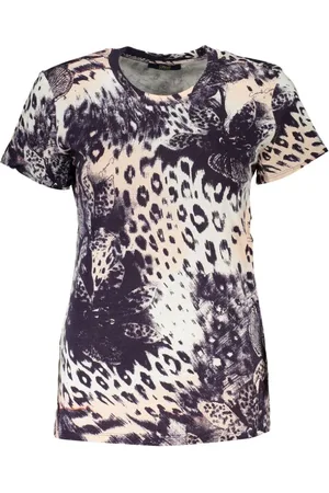 Roberto Cavalli T-Shirts, female, , Size: M Printed T-Shirt with Short Sleeves