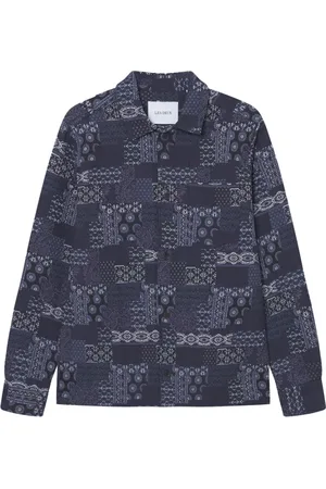Samsøe Samsøe Casual Shirts, male, , Size: L Contrast Jacquard Layton Shirt