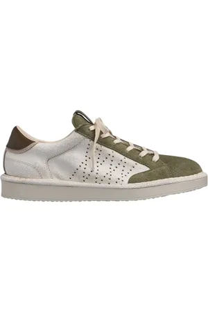 Panchic Sneakers, male, , Size: 8 US White Sneakers with Green Toe Cap