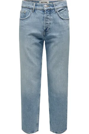 Only & Sons Straight Jeans, male, , Size: W31 L32 Straight Denim Jeans