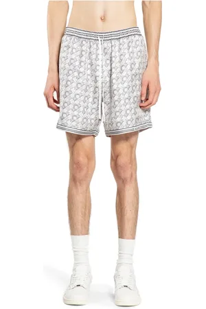 AMIRI Casual Shorts, male, , Size: M Striped Quad Bowling Shirt
