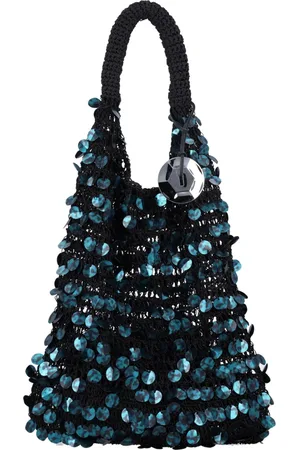 J.W.Anderson Shoulder Bags, female, , Size: ONE SIZE Dark Teal Sequin Hobo Bag