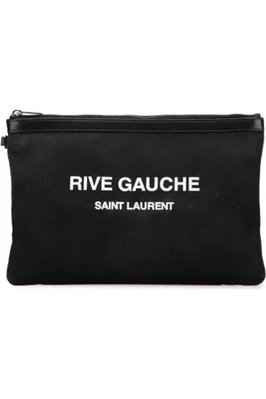Saint Laurent Pre-owned Clutches, female, , Size: ONE SIZE Pre-owned Canvas clutches