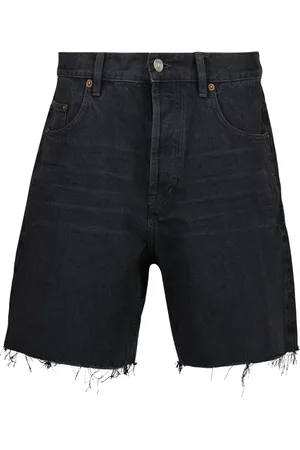 Saint Laurent Denim Shorts, female, , Size: W27 Denim Bermuda Shorts Spring-Summer 2025