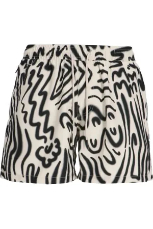 Oas Beachwear, male, , Size: M Aerosol Swim Shorts - White