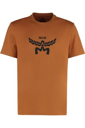 MCM T-Shirts, male, , Size: XL Ribbed crew-neck cotton T-shirt