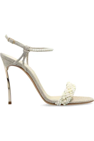 Casadei High Heel Sandals, female, , Size: 8 US Heeled sandals with pearl applications