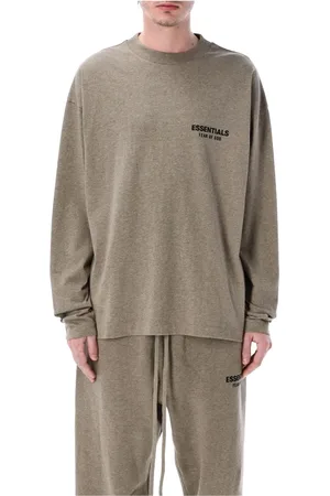 FEAR OF GOD Long Sleeve Tops, male, , Size: S Classic Long Sleeve Tee HomesteadHeather