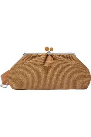 Max Mara Clutches, female, , Size: ONE SIZE Pasticcino Bag large clutch rafia
