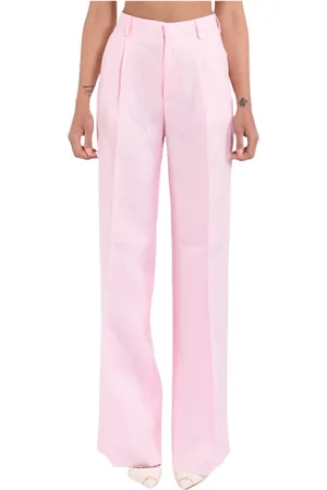 TAGLIATORE Wide Trousers, female, , Size: XL straight linen trousers