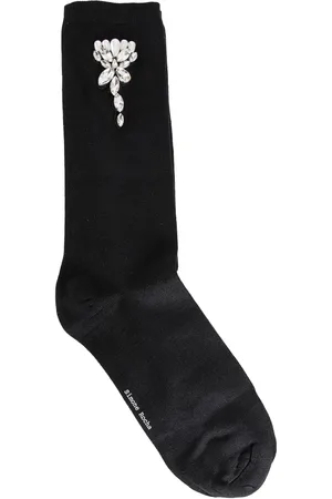 Simone Rocha Socks, female, , Size: ONE SIZE Crystal Flower Embellished Socks