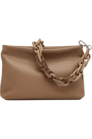 Gianni chiarini Shoulder Bags, female, , Size: ONE SIZE Beige Handbag with Removable Chain