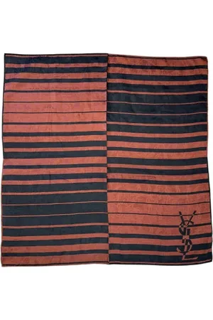 Saint Laurent Pre-owned Scarves, female, , Size: ONE SIZE Pre-owned Cotton scarves