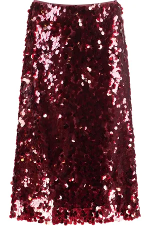Vince Midi Skirts, female, , Size: XS Sequin Skirt Back Zip Closure Polyester