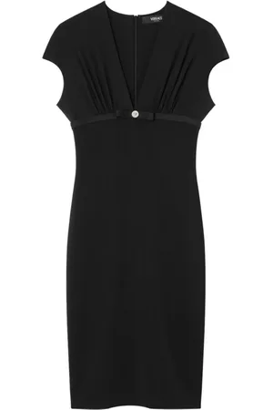 VERSACE Midi Dresses, female, , Size: M Midi Dress with Ribbon Trim