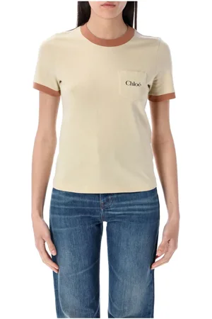 Chloé T-Shirts, female, , Size: S Blossom T-Shirt with Logo Print