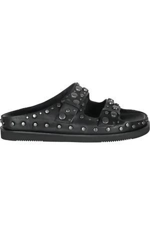 Ash Sliders, female, , Size: 11 US Soft Leather Sandal with Studs