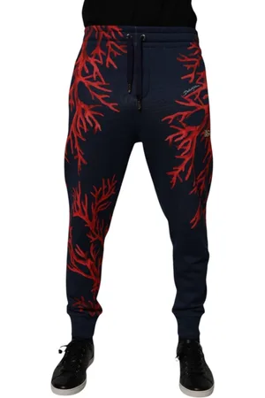 Dolce & Gabbana Sweatpants, male, , Size: XS Dark Blue Corals Jogger Sweatpants