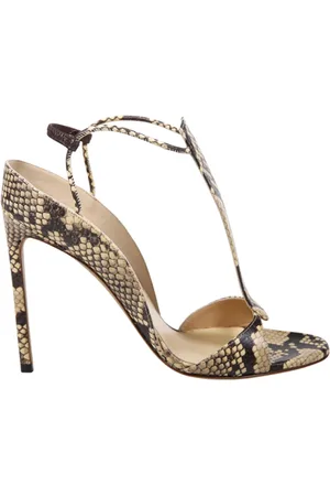 Francesco Russo High Heel Sandals, female, , Size: 10 US Tan Sandal for Women