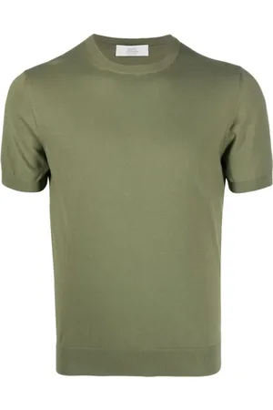 Mauro Ottaviani T-Shirts, male, , Size: XL Olive Cotton T-shirt