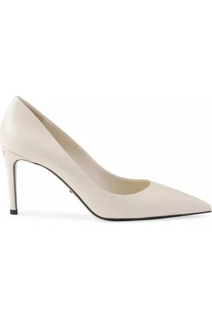 Prada Pumps, female, , Size: 7 1/2 US Patent Leather Pumps with Triangle Logo