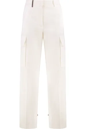 PESERICO SIGN Straight Trousers, female, , Size: XS Cargo Trousers with Multiple Pockets