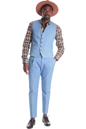D.A. Daniele Alessandrini Suit Trousers, male, , Size: L Homme Couture BY Trousers Clear
