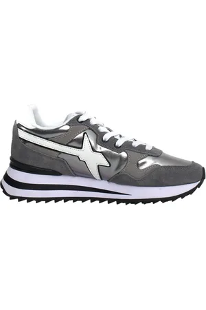 W6YZ Sneakers, female, , Size: 7 US Grey Sneakers with Suede Inserts