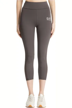 EA7 Leggings, female, , Size: S Plain Elasticised Waist Leggings with Pocket