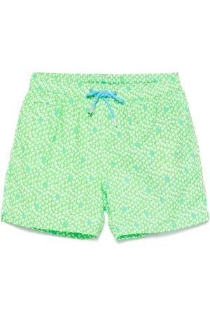 MC2 SAINT BARTH Beachwear, male, , Size: L Neon Sea Clothing with Drawstring