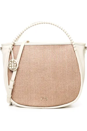 V°73 Handbags, female, , Size: ONE SIZE White Shoulder Bag with Logo Pendant