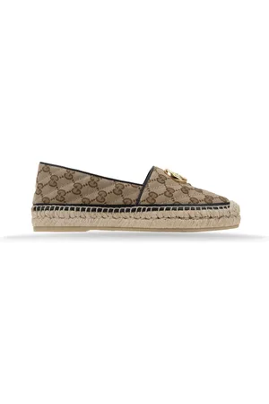 Gucci Espadrilles, female, , Size: 7 1/2 US Slip-on Espadrilles with GG Logo Detail
