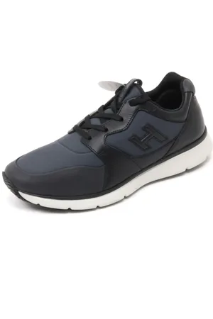 Hogan Sneakers, male, , Size: 6 US Italian Slip-On Shoe 3D Design Black/Grey