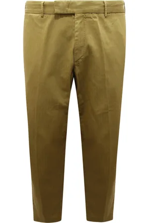PT01 Slim-fit Trousers, male, , Size: S Rebel Fit Cotton/Linen Trousers