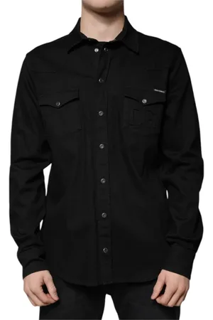 Dolce & Gabbana Light Jackets, male, , Size: 3XL Cotton Button-Down Shirt