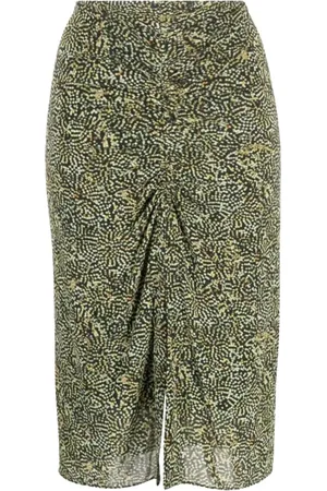 Isabel Marant Midi Skirts, female, , Size: XS Patterned Midi Skirt