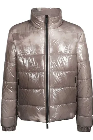 44 Label Group Winter Jackets, male, , Size: L Nylon Down Jacket with Two Pockets