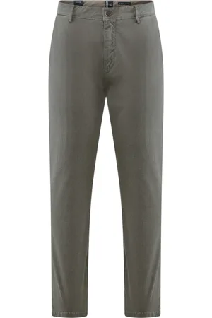 Bomboogie Chinos, male, , Size: W40 Chino Pants in Gabardine with Micro Print