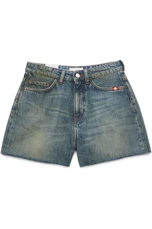AMISH Denim Shorts, female, , Size: W27 High-Waist Medium Wash Denim Jeans