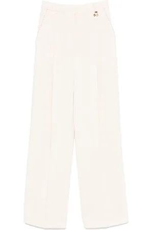 Elisabetta Franchi Straight Trousers, female, , Size: XS Chic Trousers for Women